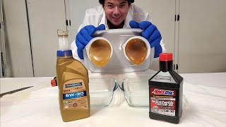 RAVENOL vs AMSOIL 5W30 Synthetic Oil Cold Flow Test [upl. by Sualocin451]