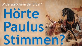 Widersprüche in der Bibel Hörte Paulus Stimmen oder nicht  Livestreamausschnitt [upl. by Nosirrah690]