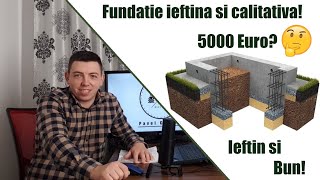 Cat costa fundatia unei casePretul materialelor si al manoperei [upl. by Adlig]