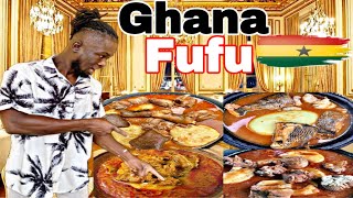 Ghana Fufu  Village Food in West Africa Ghana BEST FUFU  EXTREME Hospitality in Rural Ghana [upl. by Macario151]