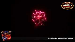 Pyro Magic Fireworks  902110 Power House 42 Shot Barrage [upl. by Enellek]