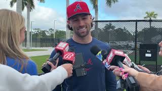 Charlie Culberson attempting to return to majors as a pitcher [upl. by Ocimad]