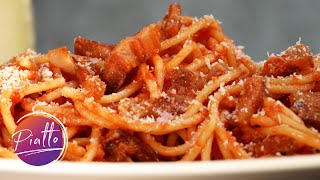 Pasta AMATRICIANA Ricetta Originale di AMATRICE [upl. by Karissa]