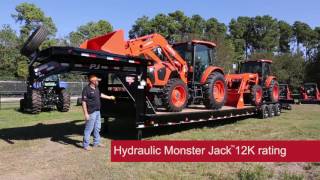 PJ Trailers Customized B8 40 Ft 3 axle Gooseneck Trailer Walk Through [upl. by Annej]