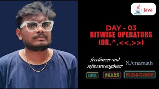 Master Bitwise Operators  AND OR XOR Shift Operators amp EvenOdd Check  Day 3  By Amar  Java [upl. by Banerjee]