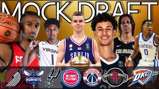 2024 NBA Mock Draft NBA FULL FIRST ROUND MOCK DRAFT  Utility Sports 2024 NBA Mock Draft [upl. by Nus]