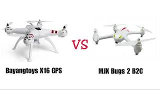 Bayangtoys X16 GPS VS MJX Bugs 2 B2C Indonesia [upl. by Eerased]