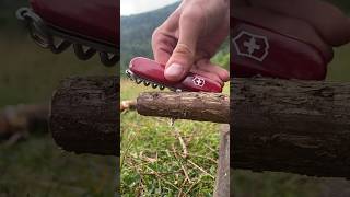 An Incredible Survival Trick with Victorinox Swiss Army Knife survival [upl. by Ratha]