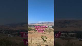 The fire north of Tehachapi ca 72824 californiafires fire scary [upl. by Aivatan441]