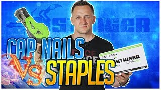 Cap Nails or Staples Stinger Cap nailer review [upl. by Peers]