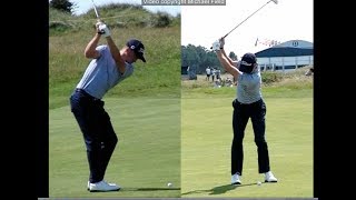 Justin Thomas golf swing shortIron faceon amp downtheline views July 2017 [upl. by Cathi]