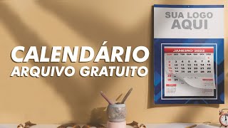 CALENDÁRIO DE PAREDE 2022  Arquivo Gratuito [upl. by Rainah126]