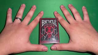 Bicycle Webbed Playing Cards Deck Black Widow Review [upl. by Quar]