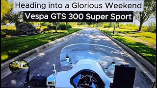 Heading into a Glorious weekend  Vespa GTS 300  S2 E39 [upl. by Aidnac]