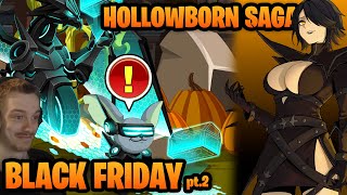 Black Friday Cyber Monday 10k Collection Chest Part 2 NEW Hollowborn Saga AQW [upl. by Nessie623]