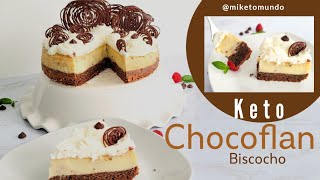 KETO CHOCOFLAN BISCOCHO [upl. by Strenta465]