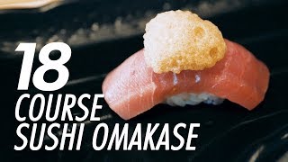 Best 18Course Sushi Omakase in Singapore [upl. by Salakcin]