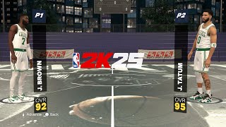 NBA 2K25  Jaylen Brown Vs Jason Tatum I NBA BLACKTOP I FULL Gameplay PS5 [upl. by Gladis]