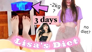 BLACKPINK LISA Diet  Workout PLAN for 3 days I LOST WEIGHT FAST even eat FRIES kpop LISA diet [upl. by Barabbas]