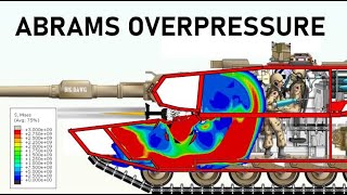 T90 HE vs M1 ABRAMS  OVERPRESSURE SIMULATION  125mm High Explosive Armour Penetration [upl. by Ranie]