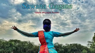 Sawana Gagane Ghor Ghanaghata  Dance Cover By Gunjan Chakraborty Rabindra Nritya rabindrasangeet [upl. by Hendrik]