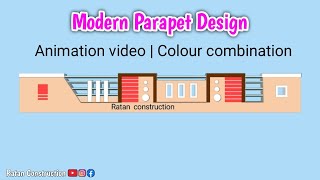 Morden Parapet Wall Design  3D parapet wall design  video n 660 [upl. by Homere]