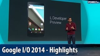 Android 5 Android Wear Android Auto  Die Highlights der Google IO 2014 deutsch  german [upl. by Shreve]