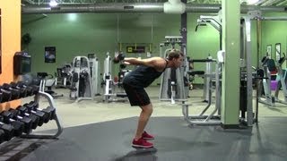 Dumbbell Pronate Triceps Kickback  HASfit Triceps Exercise Demonstration  Tricep Kick Backs [upl. by Imaj]