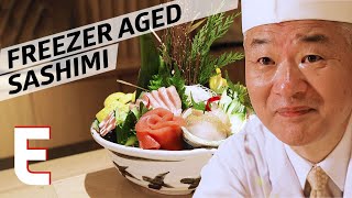 How Master Sushi Chef Toshio Suzuki Ages his Tuna — Omakase [upl. by Hayyikaz399]