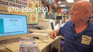 Bernina Jeff DIME event and OESD download center how to get embroidery designs [upl. by Atiken]