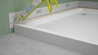 Fitting a Shower Tray  HydroHALT Installation [upl. by Lledrev]