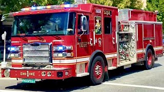 Bergenfield Fire Engine 1 Responding AIR HORN [upl. by Bay]