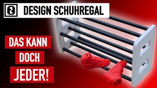 SCHUHREGAL selber bauen • Holz und Vierkantstahl • Design in Vollendung [upl. by Ahswat]