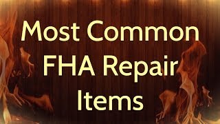 FHA Appraisal Repair Items  Rowe Appraisal Group  8478635776 [upl. by Anileuqcaj722]