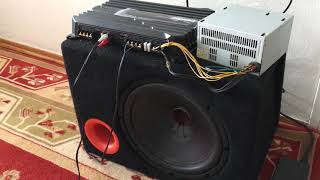 Jbl Cs1214 Bass Sony Xmn1004 Amfi [upl. by Abdel]