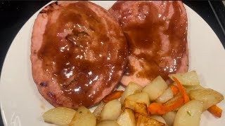 Ham with cinnamon ￼glaze easy to make viral viralvideo [upl. by Allekram966]