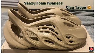 YEEZY FOAM RUNNERS “CLAY TAUPE”  TRY ON ￼🔆 [upl. by Yrallih]