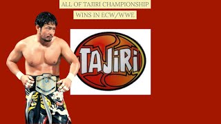 All of Tajiri Championship wins in ECWWWE [upl. by Harmon664]