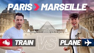 EPIC Close Race Paris to Marseille  Air France Plane vs TGV High Speed Train [upl. by Onairotciv]