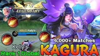 Deadly FlameShot Combo Kagura 4000 Matches  Top 1 Global Kagura by Kellys  Mobile Legends [upl. by Aimet]