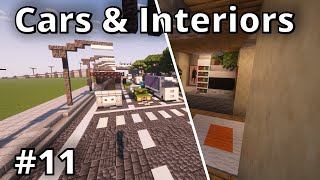 Minecraft City Building  11  Cars amp Interiors [upl. by Nelleyram217]