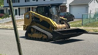 Paving machines working plus skid steer Friday June 14 2024 [upl. by Ruvolo639]