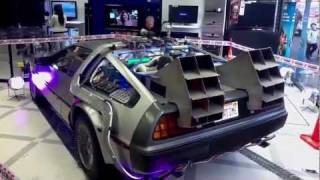 El DeLorean exhibido en Garbarino [upl. by Rachelle]