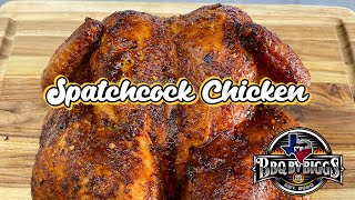 Smoked Spatchcock Chicken  Easy Foolproof smoked chicken every time [upl. by Ja]