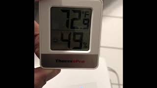 ThermoPro TP49 Digital Hygrometer Review [upl. by Anerak504]