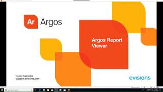 Argos 63 Report Viewer Training [upl. by Nirad]