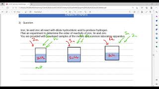 Metals Question 2 and 3 Alternate to practicals IGCSE Chemistry [upl. by Redliw147]