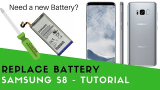 How to replace Battery on Samsung Galaxy S8 fast  easy Tutorial by CrocFIX [upl. by Rivard]