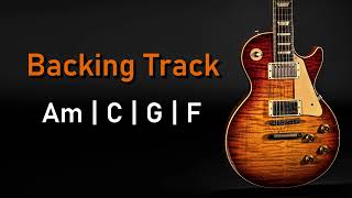 Pop Rock BACKING TRACK A Minor  Am C G F  100 BPM  Guitar Backing Track [upl. by Nabalas780]