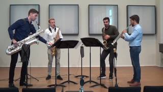 Milonga Saxophone Quartet GPierne  Introduction Et Variations Sur Une Ronde Populaire [upl. by Lasonde796]